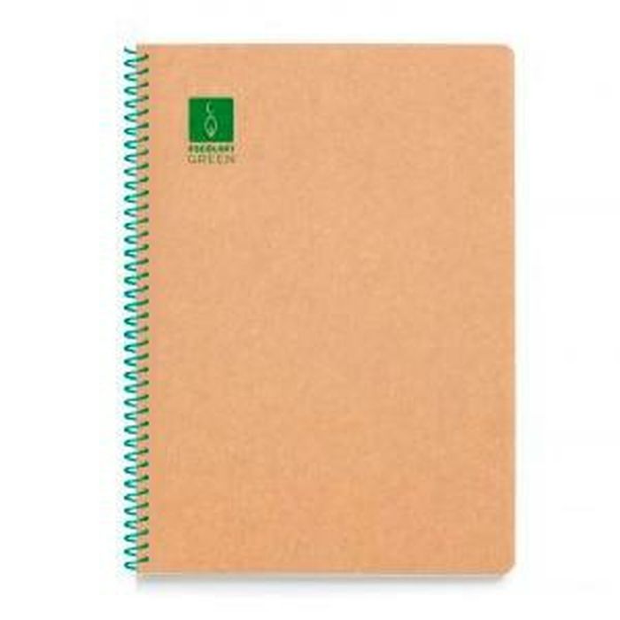 Cuaderno ESCOLOFI A5 Reciclado 50 Hojas Verde (5 Unidades) 1