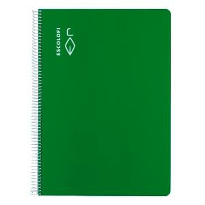 Cuaderno ESCOLOFI Verde Din A4 40 Hojas (5 Unidades) 1