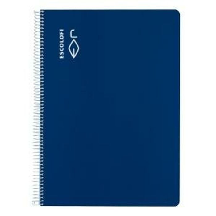 Cuaderno ESCOLOFI Azul Din A4 40 Hojas (5 Unidades) 1