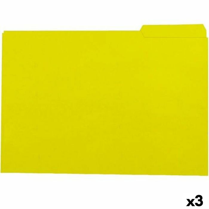 Set de Subcarpetas Elba Amarillo A4 50 Piezas (3 Unidades) Set de Subcarpetas Elba Amarillo A4 50 Piezas (3 Unidades)