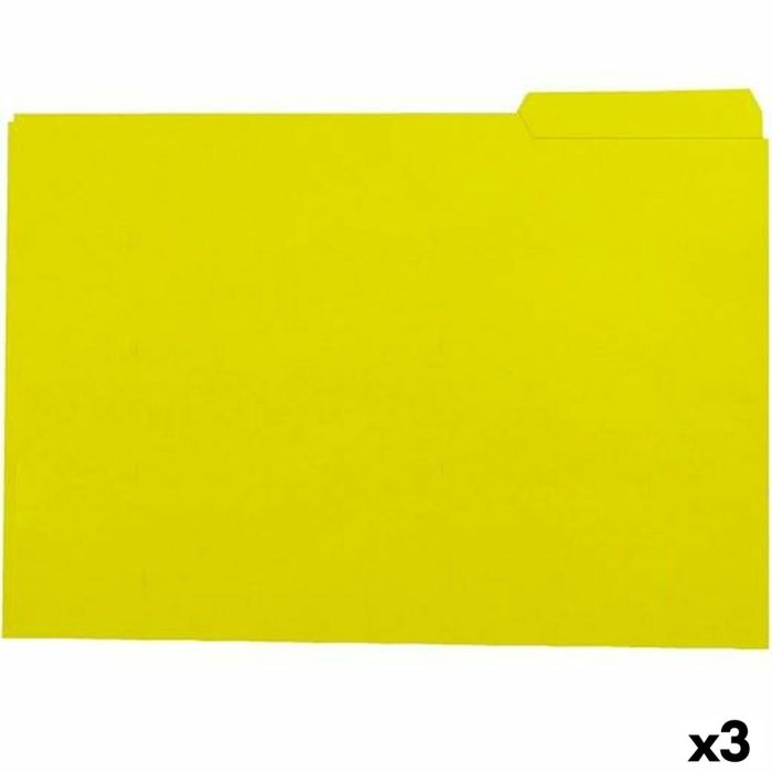 Set de Subcarpetas Elba Amarillo A4 50 Piezas (3 Unidades)