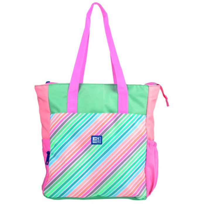 Tote Bag Convertible Color Block Oxford 400182983