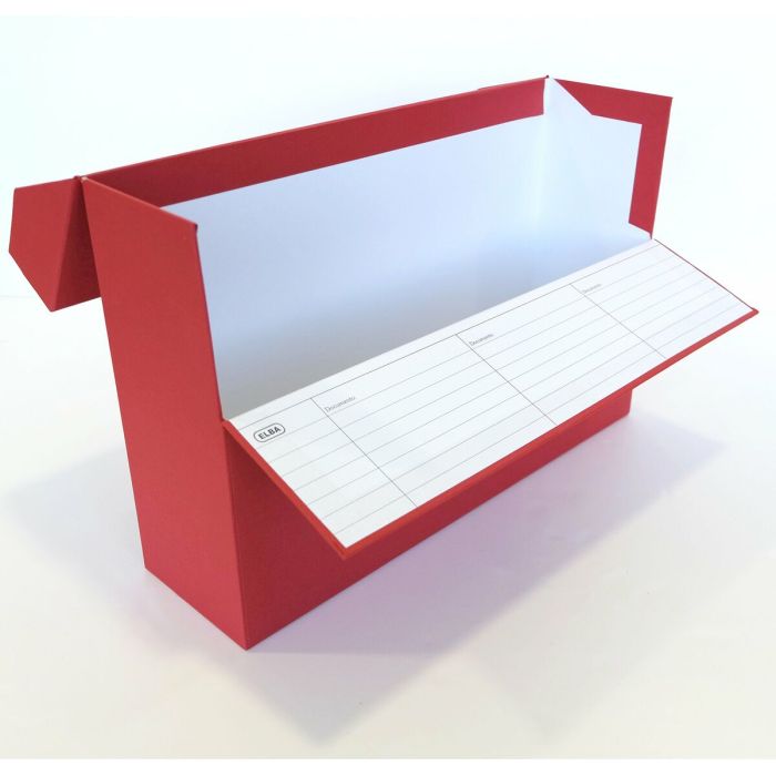 Caja de Archivo Elba Rojo Din A4 2