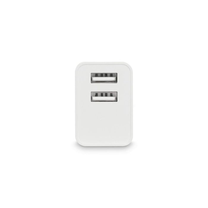 Cargador de Pared KSIX 2 USB 2.4A Blanco 2