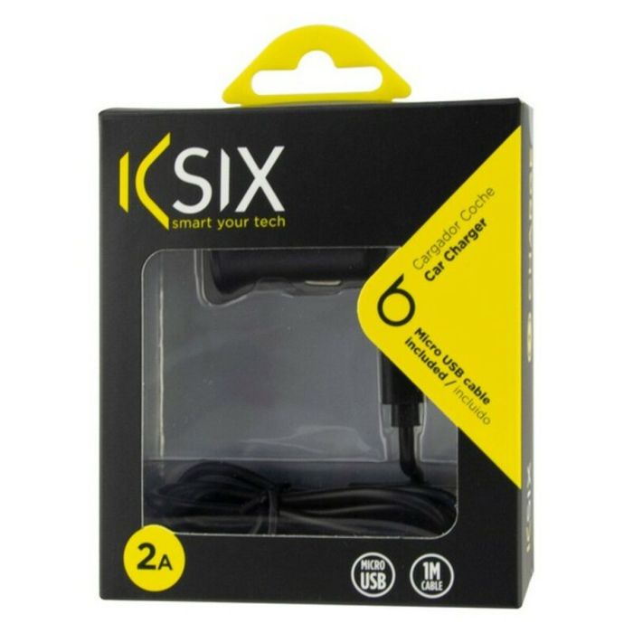 Cargador de Pared + Cable Micro USB KSIX 2A Negro 6