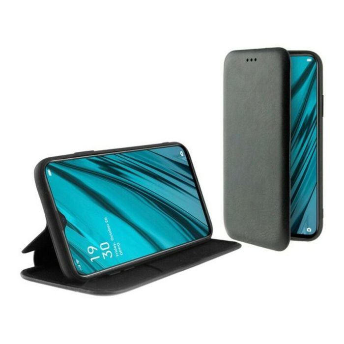 Funda Folio para Móvil Oppo A9/A5 2020 KSIX Standing Negro Funda Folio para Móvil Oppo A9/A5 2020 KSIX Standing Negro