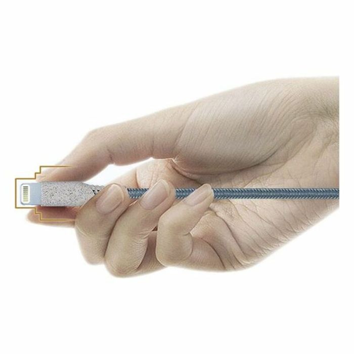 Cable USB para iPad/iPhone KSIX Blanco 1