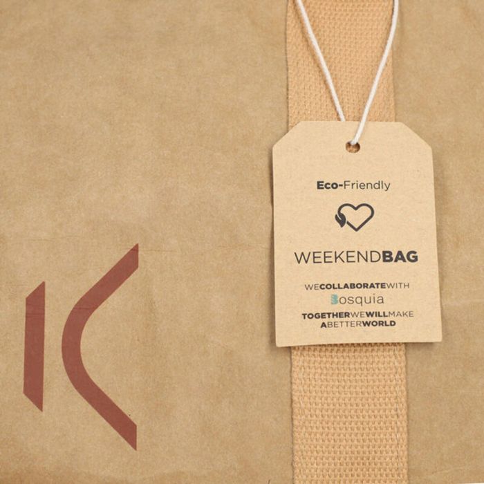 Bolsa de Viaje KSIX WeekendBag Marrón Eco-friendly papel kraft 4