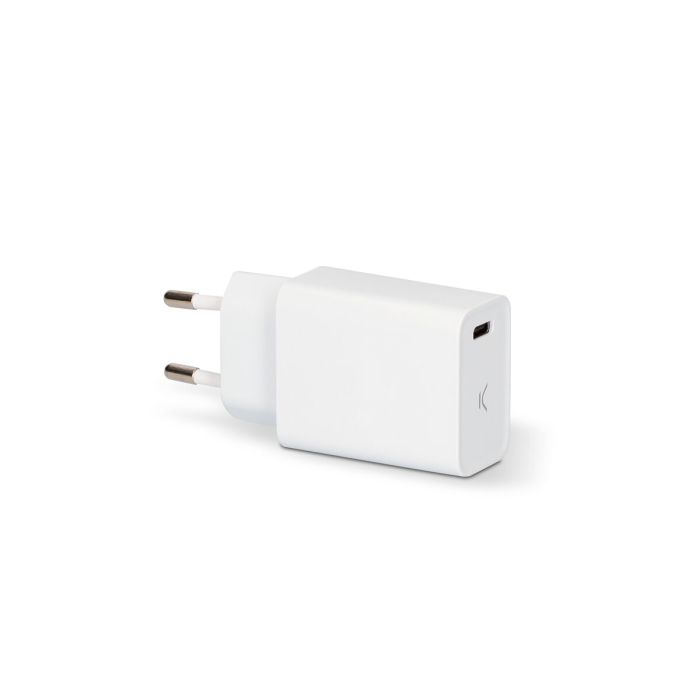 Cargador USB Iphone KSIX Apple-compatible Blanco 8