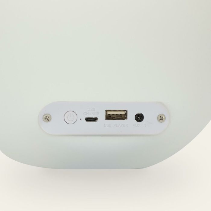 Altavoz Bluetooth con Lámpara LED KSIX Bubble Blanco Portátil 22
