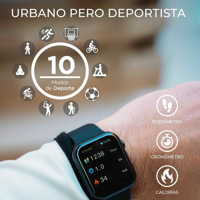 Smartwatch KSIX Urban 3 1,69" IPS Bluetooth Rosa 4