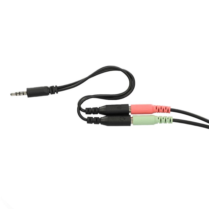 Auriculares con Micrófono Gaming KSIX Drakkar USB LED Negro Rojo 12