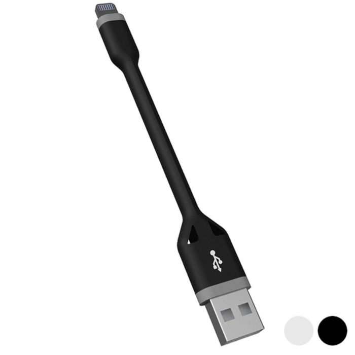 Cable USB a Lightning KSIX 10 cm 1 Cable USB a Lightning KSIX 10 cm 1