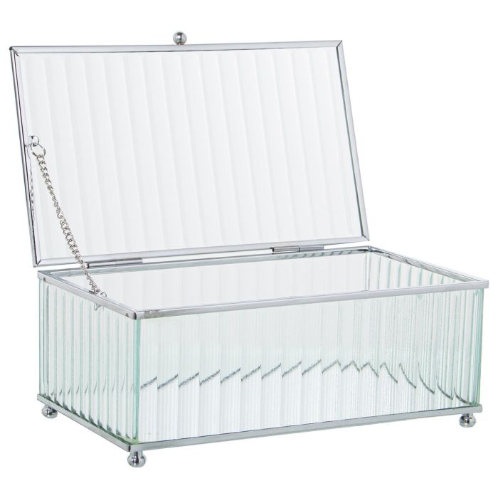 Caja-Joyero Alexandra House Living Gris Cristal 21 x 9 x 13 cm 2