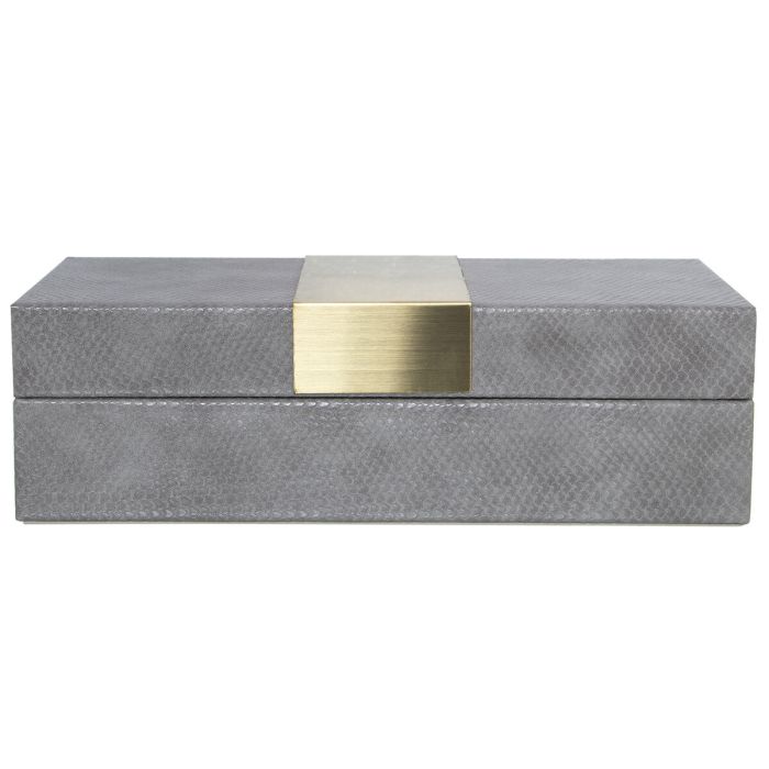 Caja-Joyero Alexandra House Living Gris Madera 25 x 7 x 12 cm 2