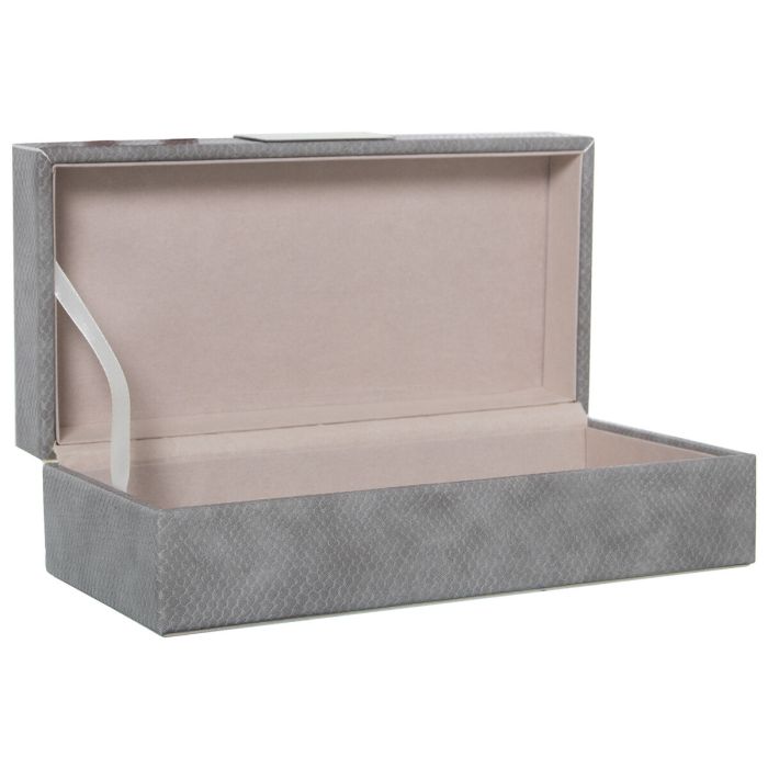 Caja-Joyero Alexandra House Living Gris Madera 25 x 7 x 12 cm 1