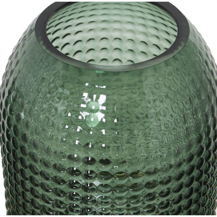 Jarrón Alexandra House Living Verde Dorado Cristal 13 x 13 x 23 cm 2