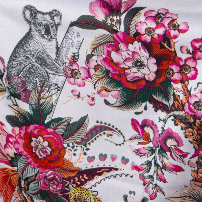 Camino de Mesa Alexandra House Living Rosa Textil 180 x 30 cm Terciopelo Selva 1