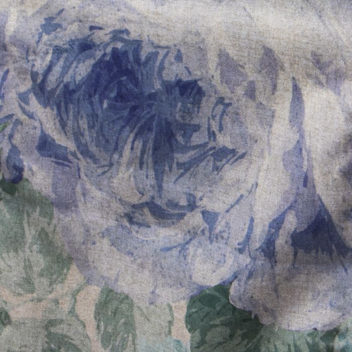 Camino de Mesa Alexandra House Living Azul Textil 180 x 30 cm Terciopelo Floral Bordado 1