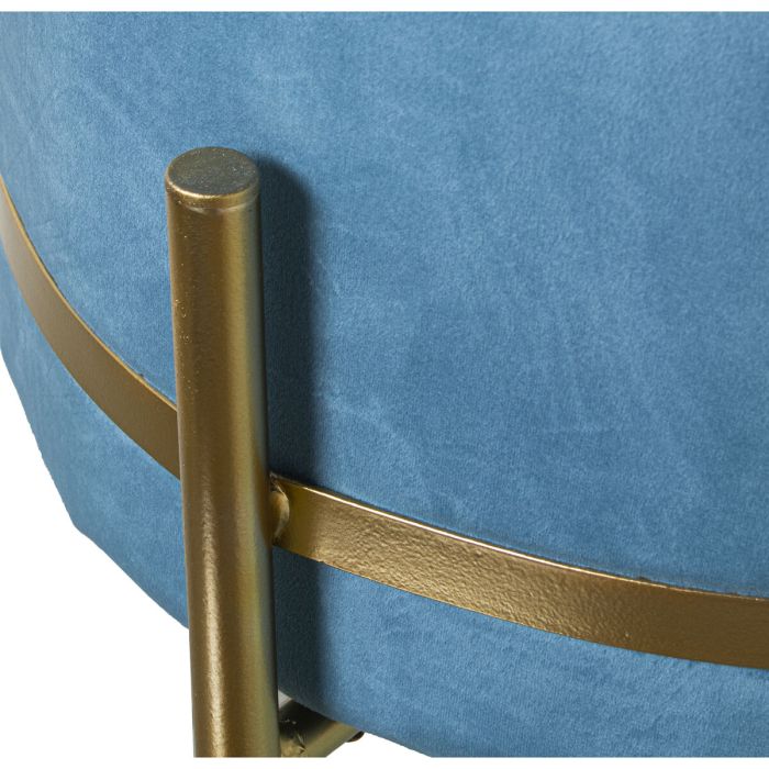 Puff Alexandra House Living Azul Terciopelo Madera 50 x 30 x 50 cm 1 Puff Alexandra House Living Azul Terciopelo Madera 50 x 30 x 50 cm 1