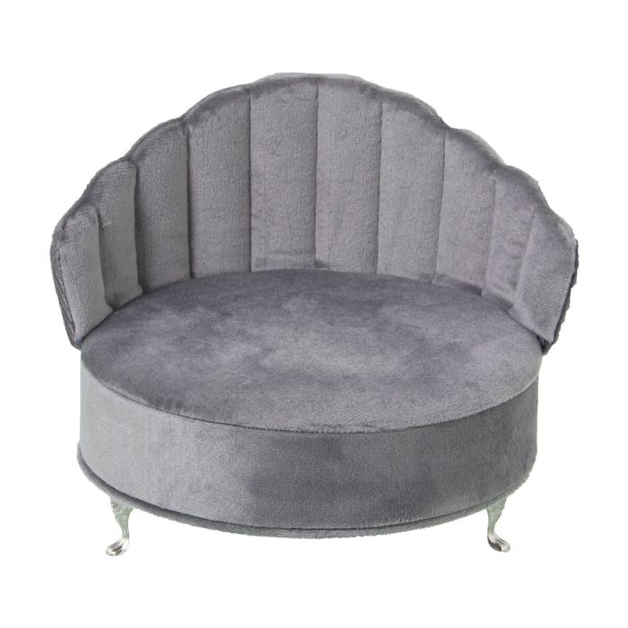 Caja-Joyero Alexandra House Living Gris Textil 17 x 15 x 17 cm Sillón