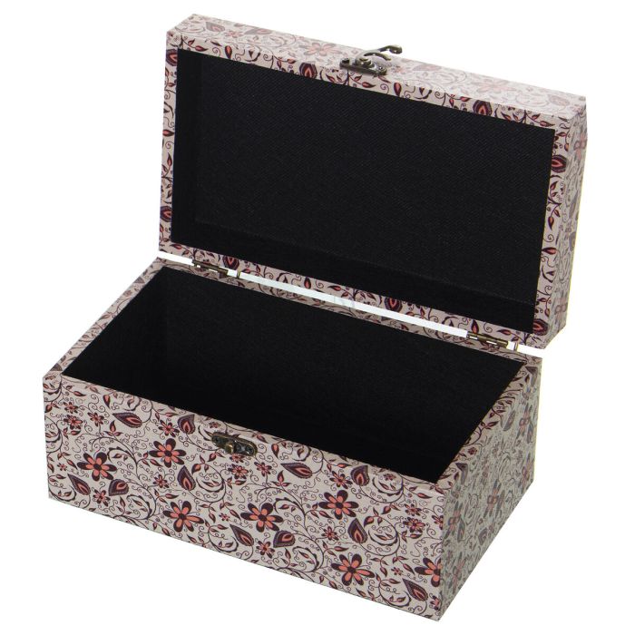 Juego de Cajas Decorativas Alexandra House Living Multicolor Madera 2 Piezas 1