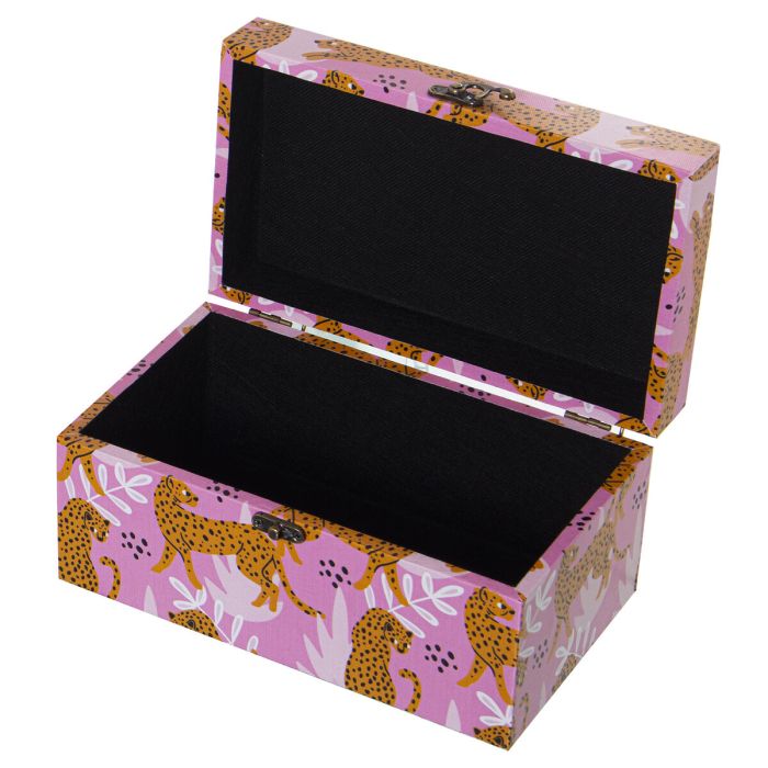 Juego de Cajas Decorativas Alexandra House Living Rosa Madera 2 Piezas 1