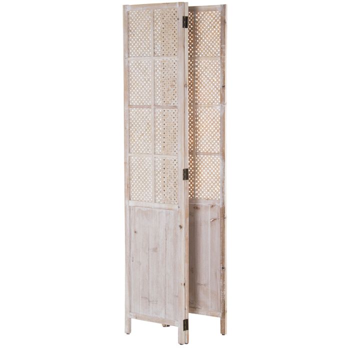 Biombo Alexandra House Living Blanco Madera 117 x 180 x 2 cm 6