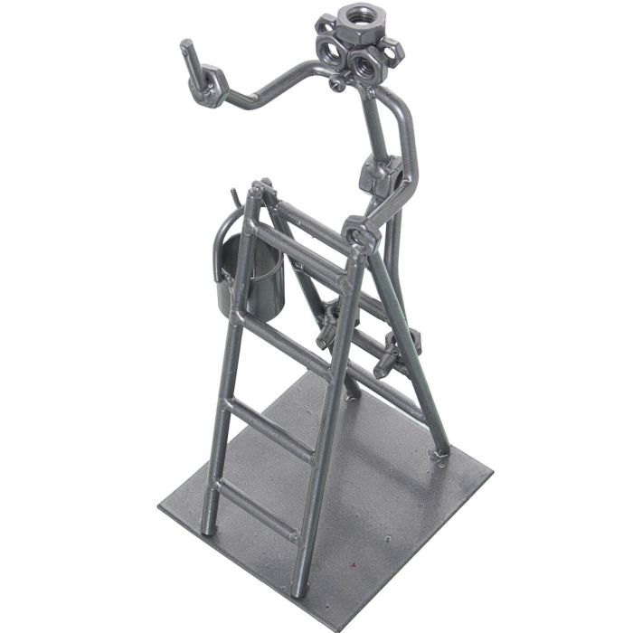 Figura Decorativa Alexandra House Living Metal 27 x 10 x 10 cm 1