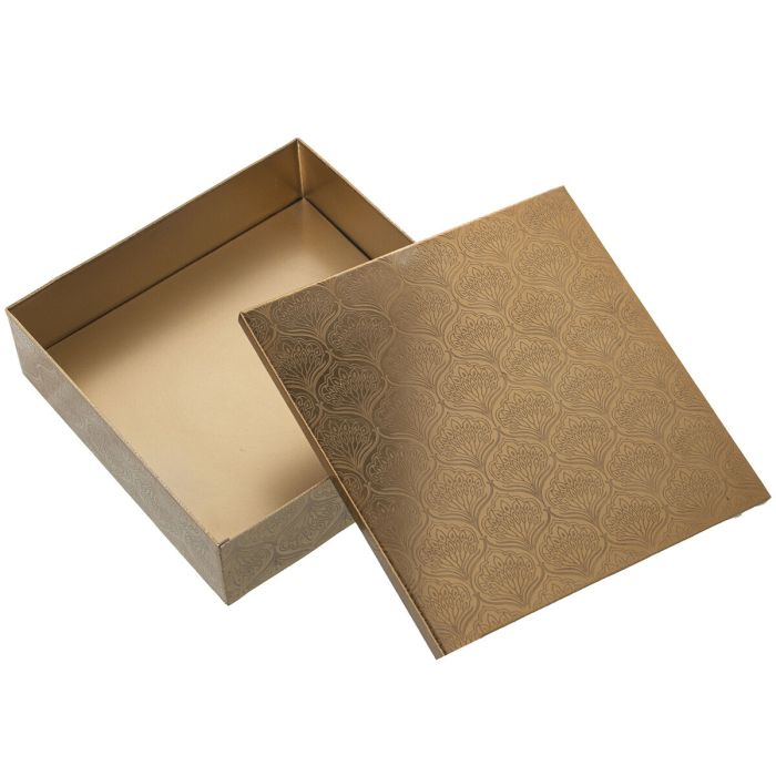 Caja Decorativa Alexandra House Living Multicolor Madera 19 x 6 x 19 cm 6