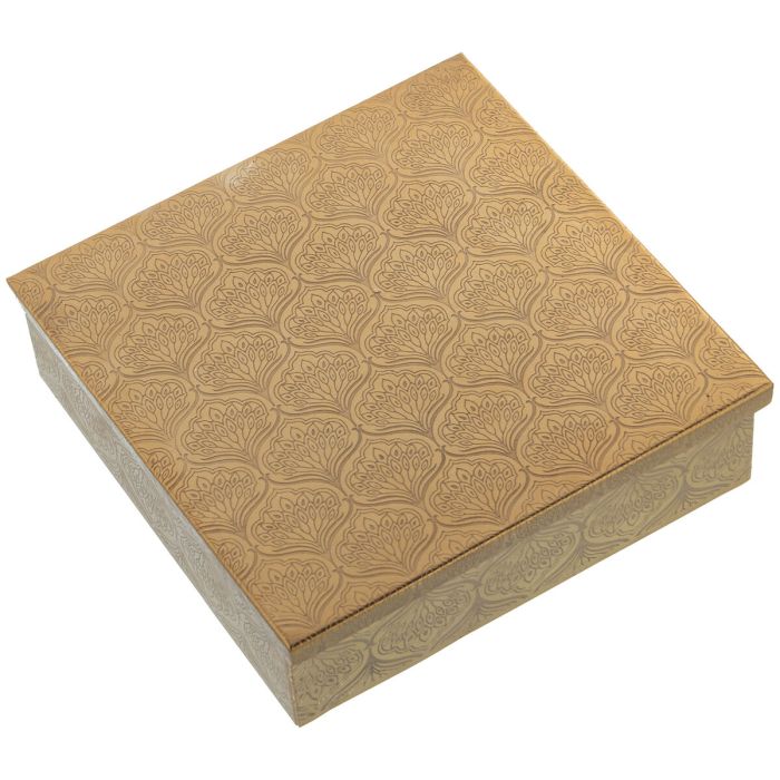 Caja Decorativa Alexandra House Living Multicolor Madera 19 x 6 x 19 cm 1