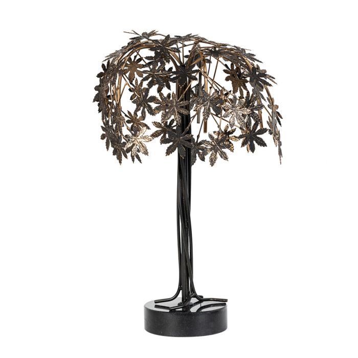 Figura Decorativa Alexandra House Living Negro Metal Árbol 21 x 21 x 36 cm