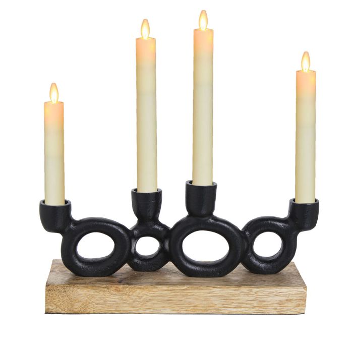 Candelabro Alexandra House Living Madera 2