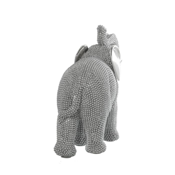 Figura Decorativa Alexandra House Living Plateado Plástico Elefante 11 x 24 x 20 cm 1