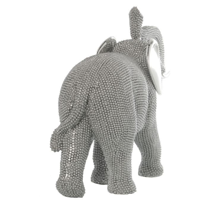 Figura Decorativa Alexandra House Living Plateado Plástico Elefante 13 x 29 x 24 cm 1