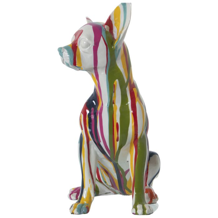 Figura Decorativa Alexandra House Living Multicolor Plástico Perro Pintura 14 x 19 x 28 cm 4