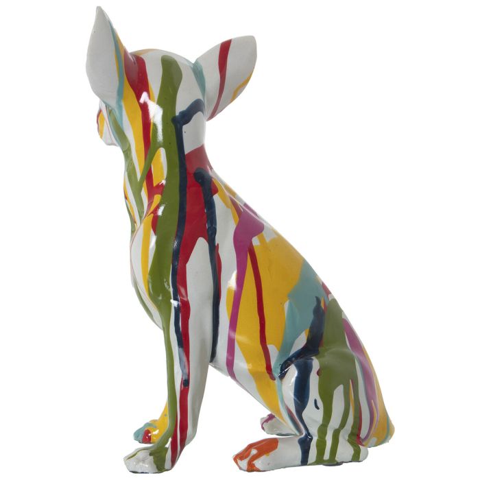 Figura Decorativa Alexandra House Living Multicolor Plástico Perro Pintura 14 x 19 x 28 cm 2