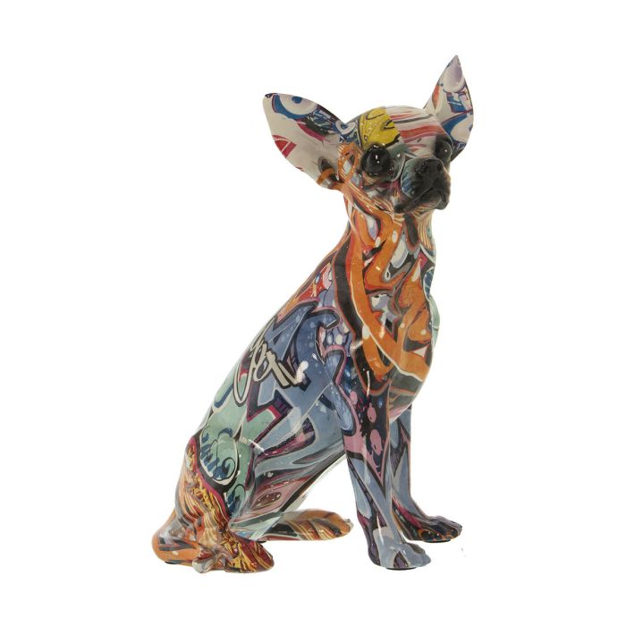 Figura Decorativa Alexandra House Living Multicolor Plástico Perro 15 x 18 x 27 cm