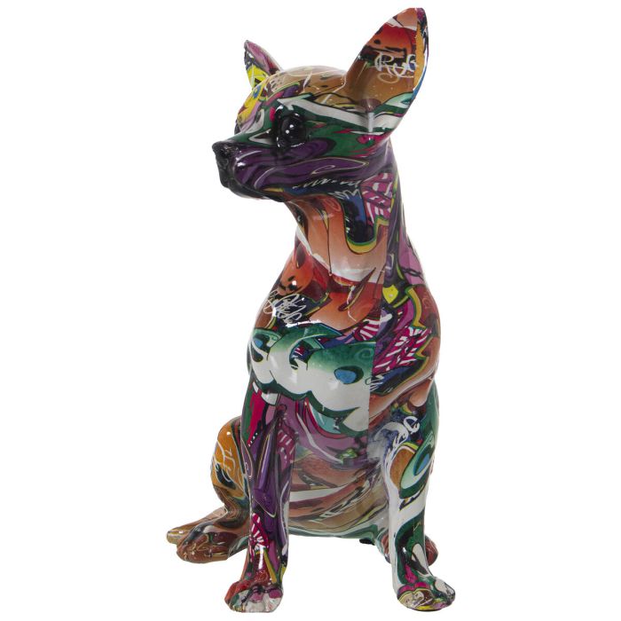 Figura Decorativa Alexandra House Living Multicolor Plástico Perro 15 x 18 x 27 cm 3