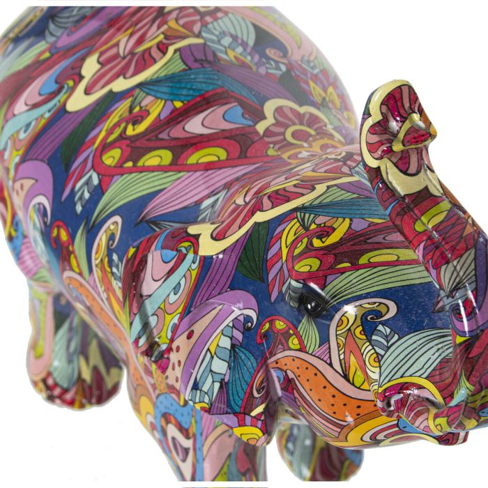 Figura Decorativa Alexandra House Living Multicolor Plástico Elefante 14 x 30 x 28 cm 2