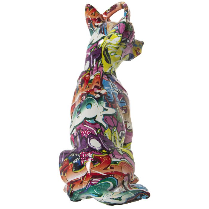 Figura Decorativa Alexandra House Living Multicolor Plástico Perro Auriculares 14 x 26 x 19 cm 3