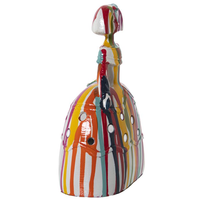 Figura Decorativa Alexandra House Living Menina Multicolor Acrílico Plástico Melamina 14 x 9 x 21 cm 4