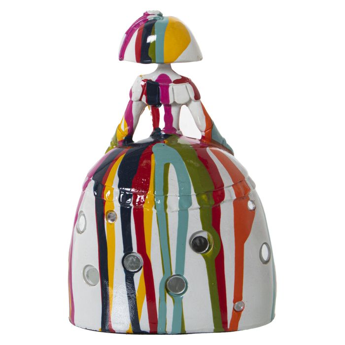 Figura Decorativa Alexandra House Living Menina Multicolor Acrílico Plástico Melamina 12 x 8 x 17 cm 4