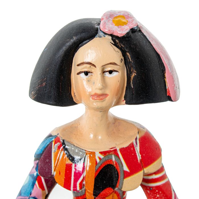 Figura Decorativa Alexandra House Living Menina Multicolor Acrílico Plástico Melamina 12 x 8 x 17 cm 3