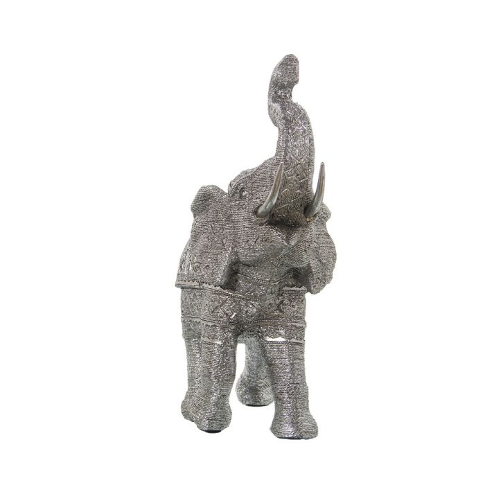 Figura Decorativa Alexandra House Living Plateado Plástico Elefante 15 x 32 x 30 cm 3