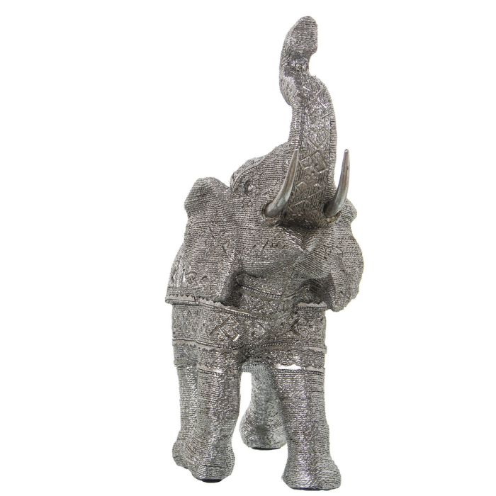 Figura Decorativa Alexandra House Living Plateado Plástico Elefante 18 x 40 x 36 cm 2