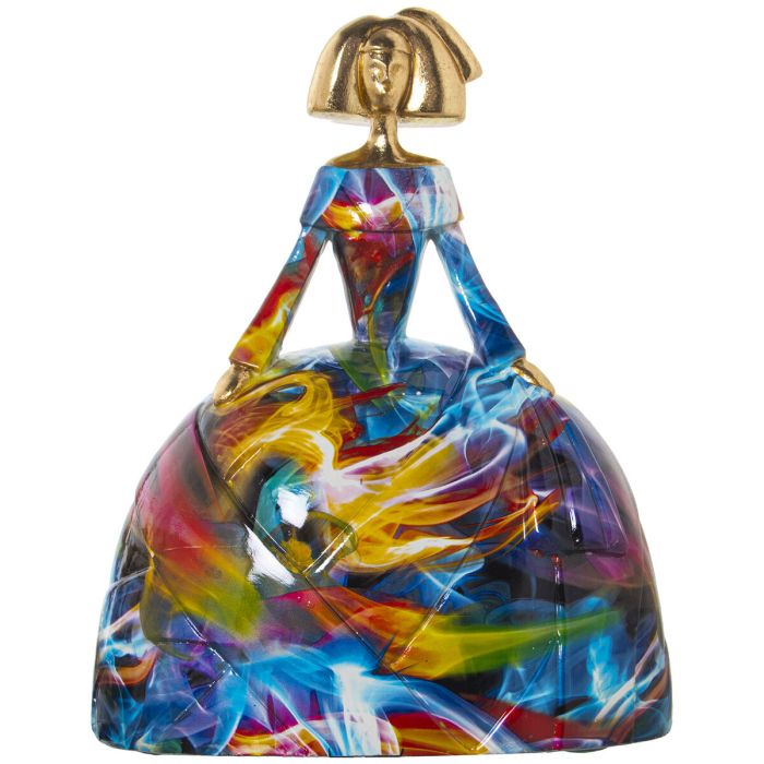 Figura Decorativa Alexandra House Living Multicolor Plástico Vestido Pintura 19 x 27 x 33 cm