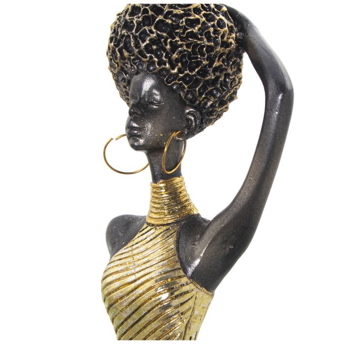 Figura Decorativa Alexandra House Living Dorado Plástico León Africana 13 x 17 x 38 cm 4
