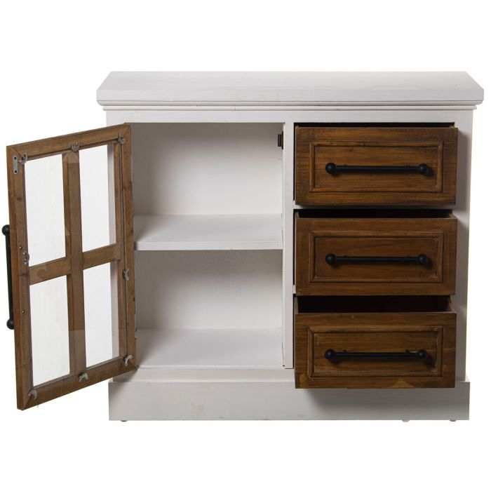 Aparador Alexandra House Living Blanco Madera 86 x 78 x 34 cm 4