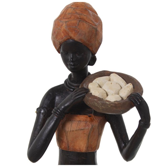 Figura Decorativa Alexandra House Living Marrón Acrílico Plástico Melamina Africana 1